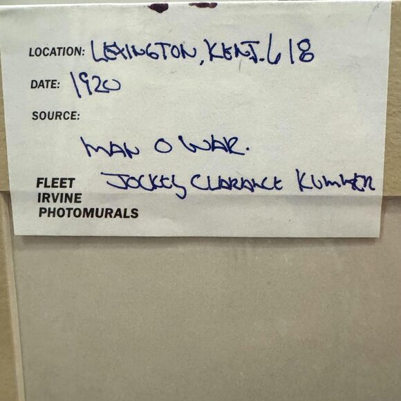 Seabiscuit Man O War Horse Racing Photo Print Set Of 3 Fleet Irvine Photomurals - Picture 5 of 9